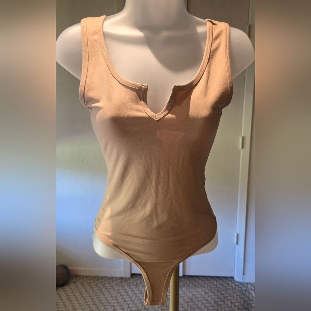 Zenana Outfitters Tan Bodysuit
